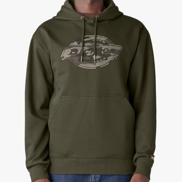 Dickies Water Repellent Camo Logo Hoodie NWT Medium - Picture 1 of 16